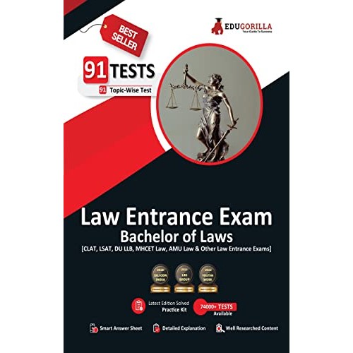 EduGorilla's Law Entrance Exam Bachelor of Law 2022 [CLAT, LSAT, DU LLB, MH-CET Law, AMU Law & Other Law Entrance Exams] by EduGorilla Prep Experts, EduGorilla Community Pvt. Ltd. 